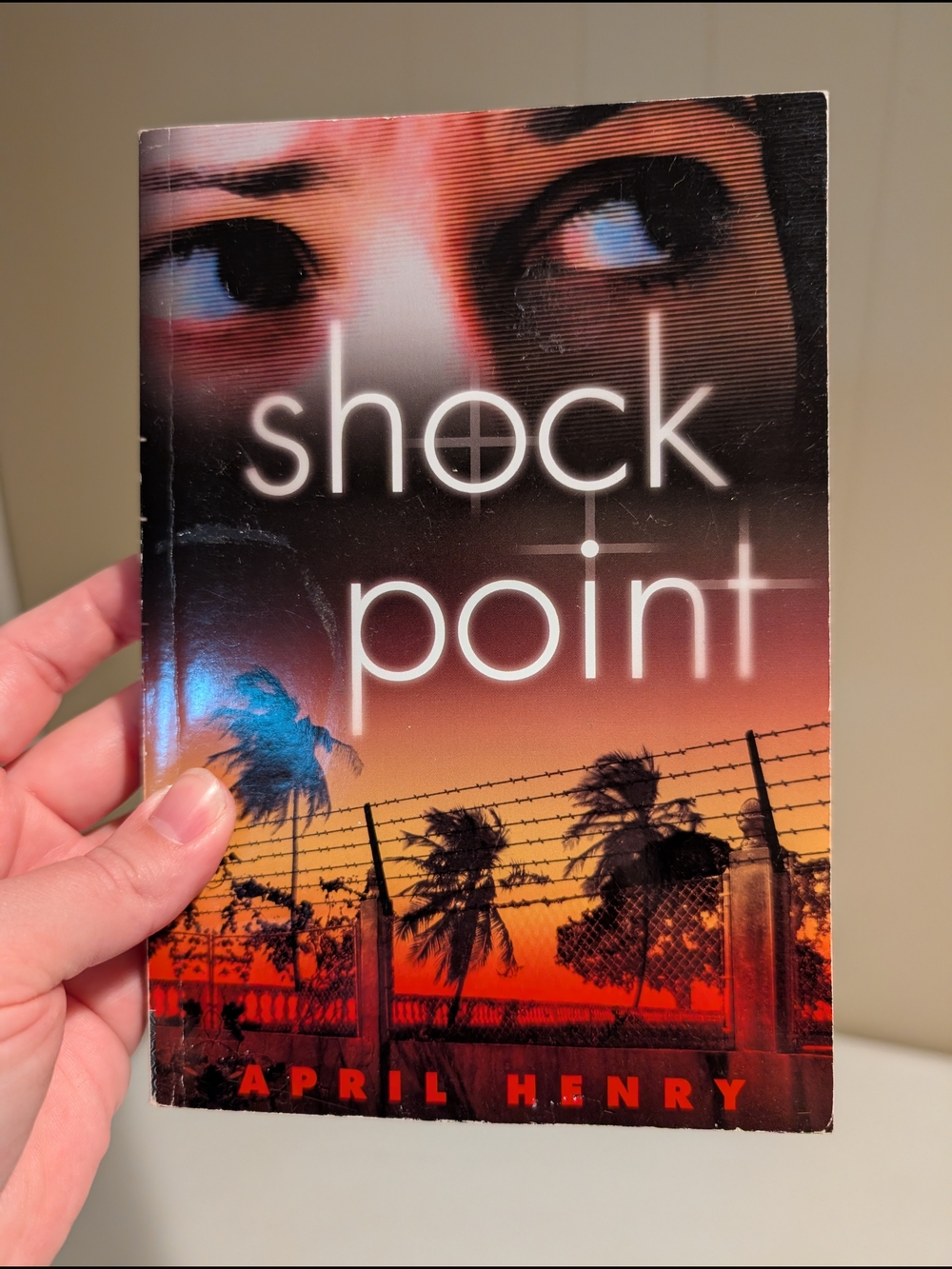Shock Point Paperback Book in Orange and Black